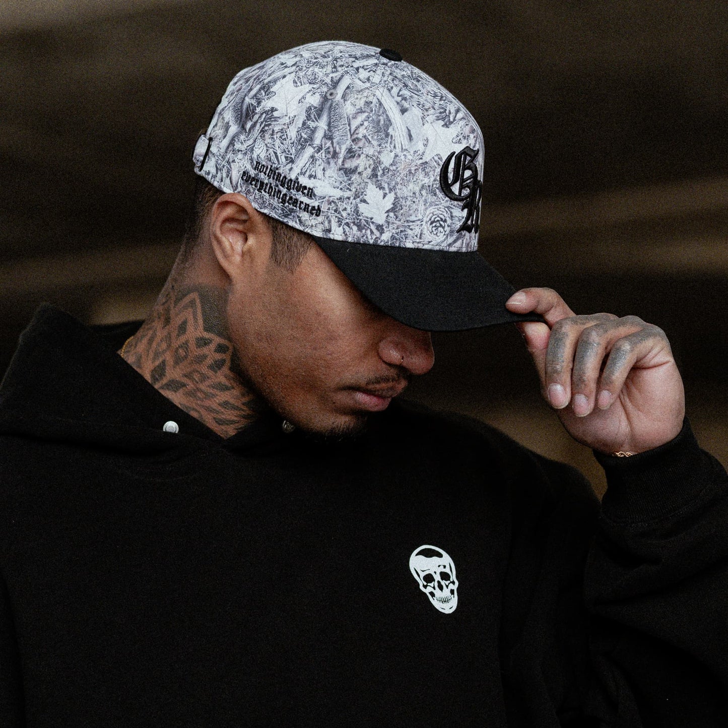 5-Panel Initial Trucker Hat - Camo