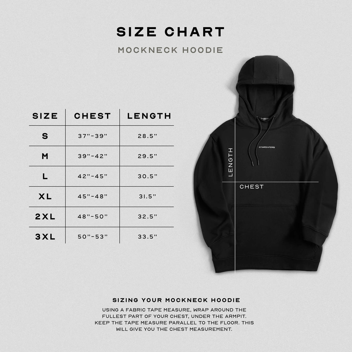 Axis Mockneck Hoodie - Black/White
