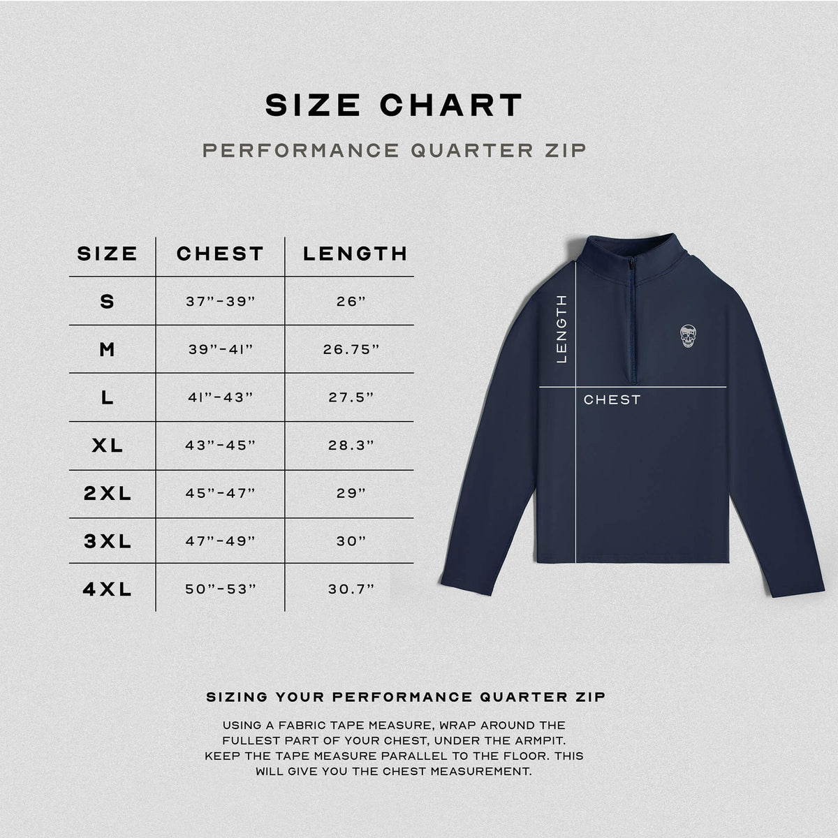 Performance Quarter Zip - Navy