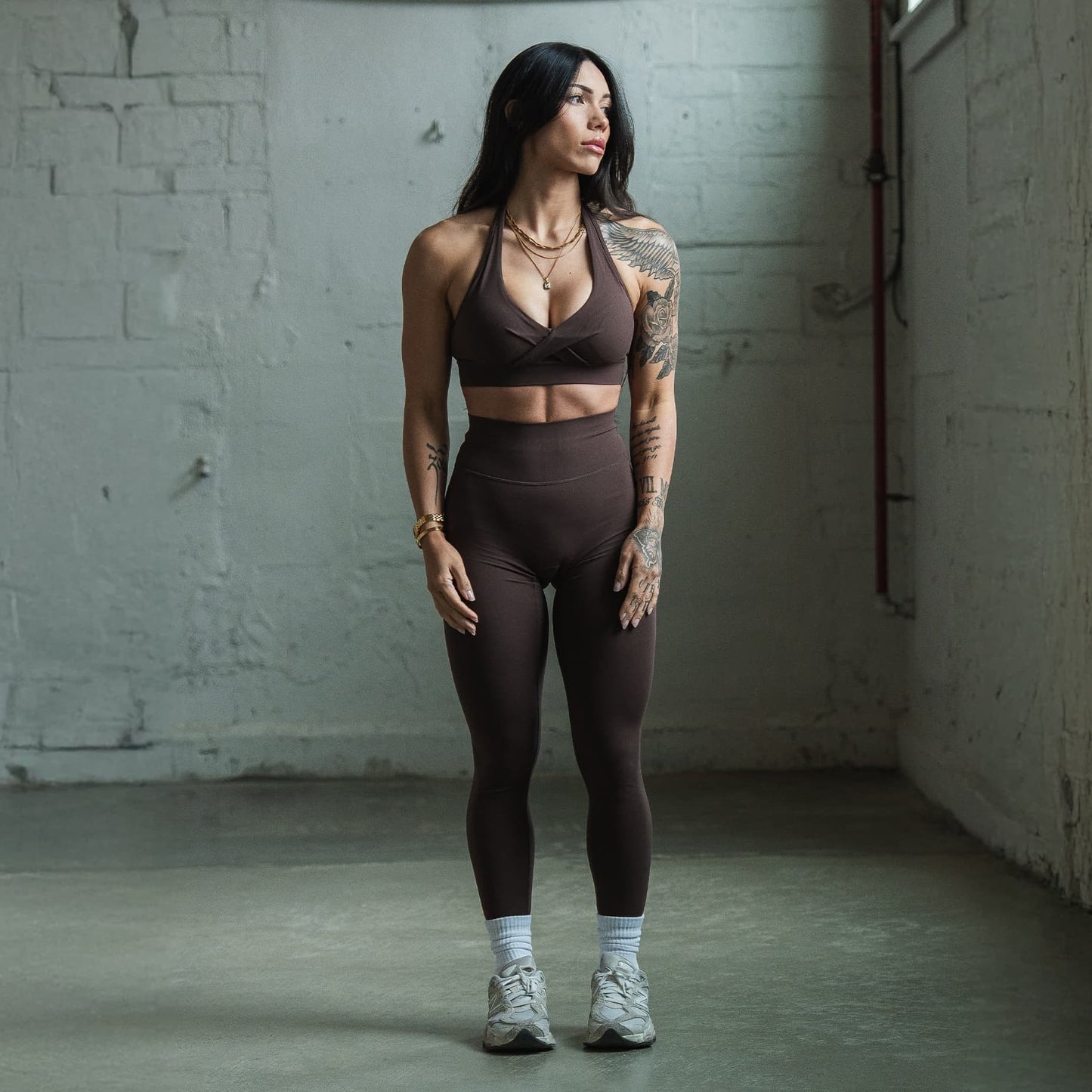 Axis Leggings - Brown