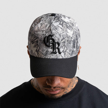 5-Panel Initial Hat - Camo/Black