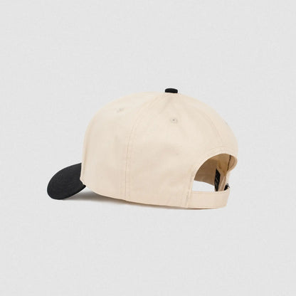 5-Panel Initial Hat - Cream/Black