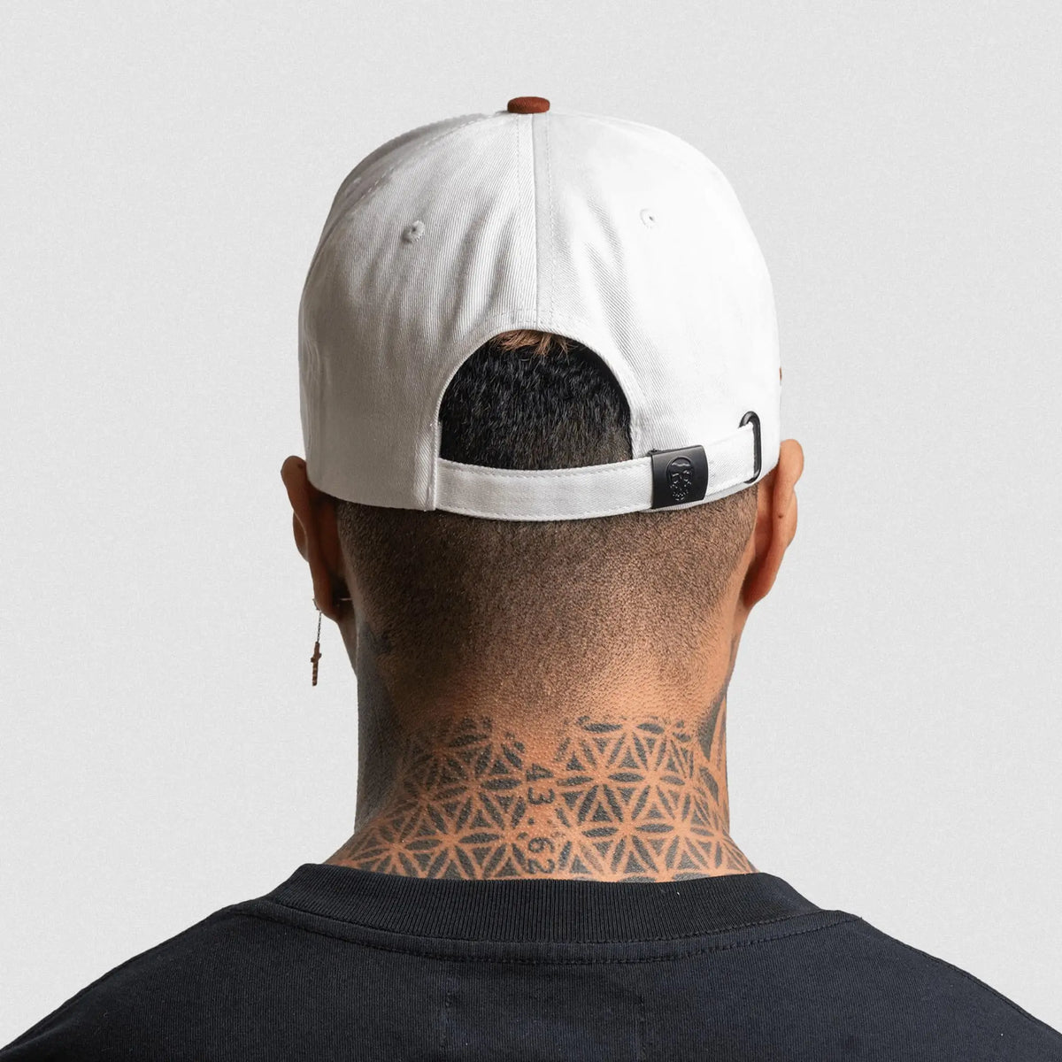 5-Panel Initial Hat - White/Maroon
