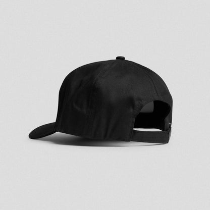 5-Panel Skull Hat - Black/Burgundy