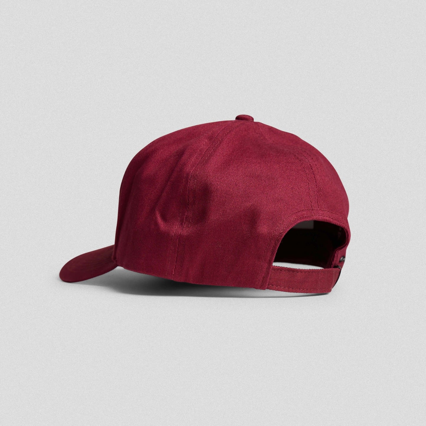 5-Panel Skull Hat - Burgundy