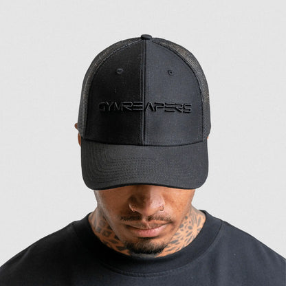 Gymreapers Core Trucker Hat - Black/Black