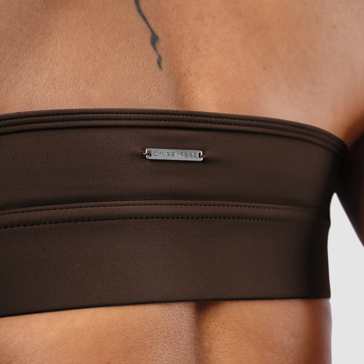 Axis Twisted Halter Bra - Brown