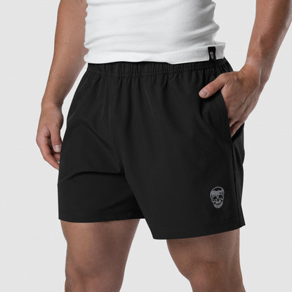 Conquer 5" Shorts - Black/White