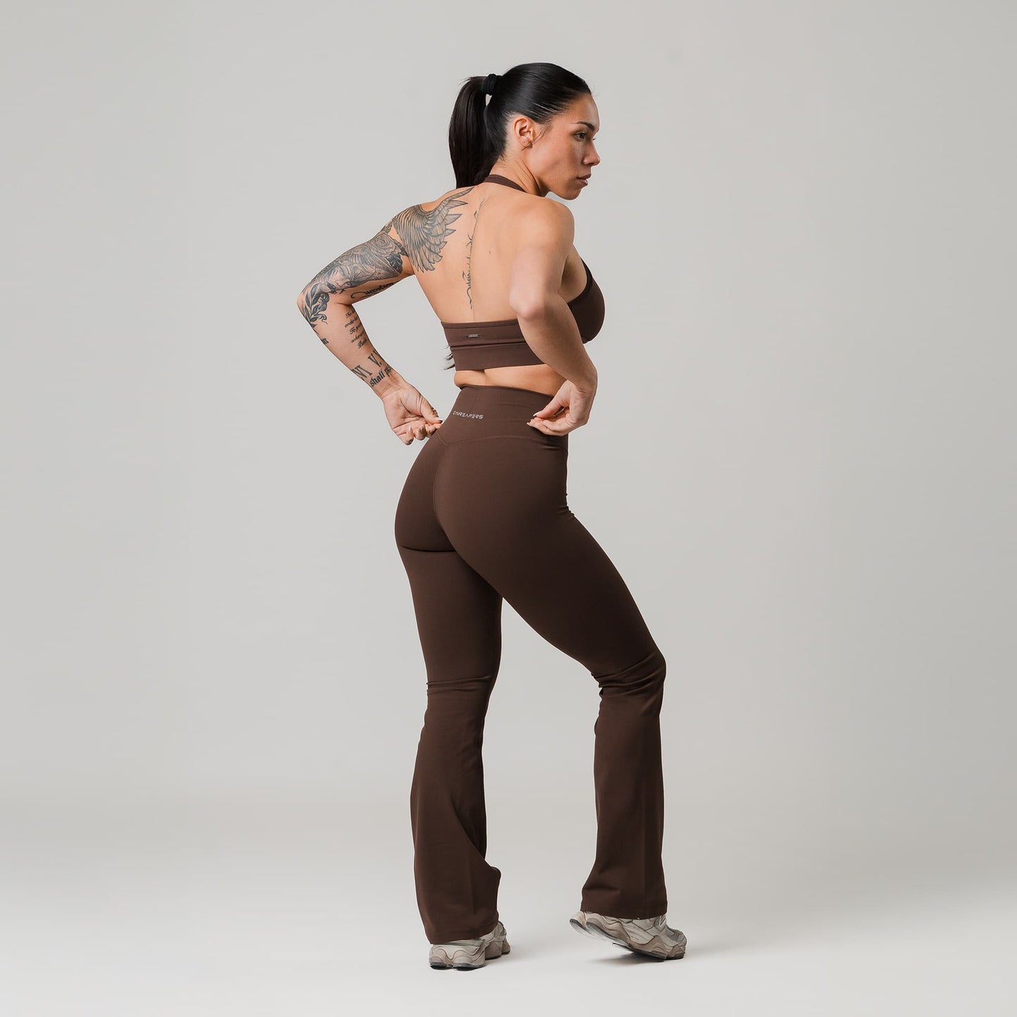 Axis Flare Leggings - Brown