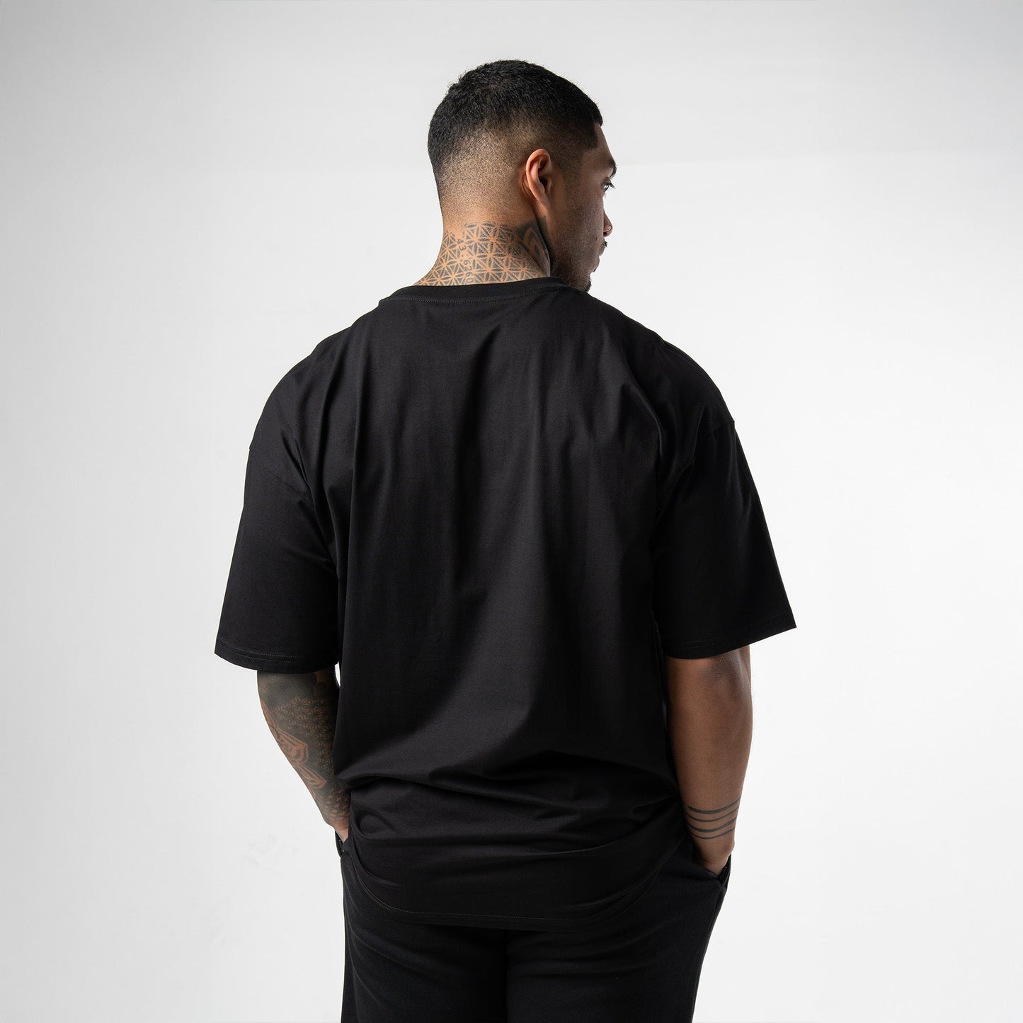 Axis Box Tee - Black/White