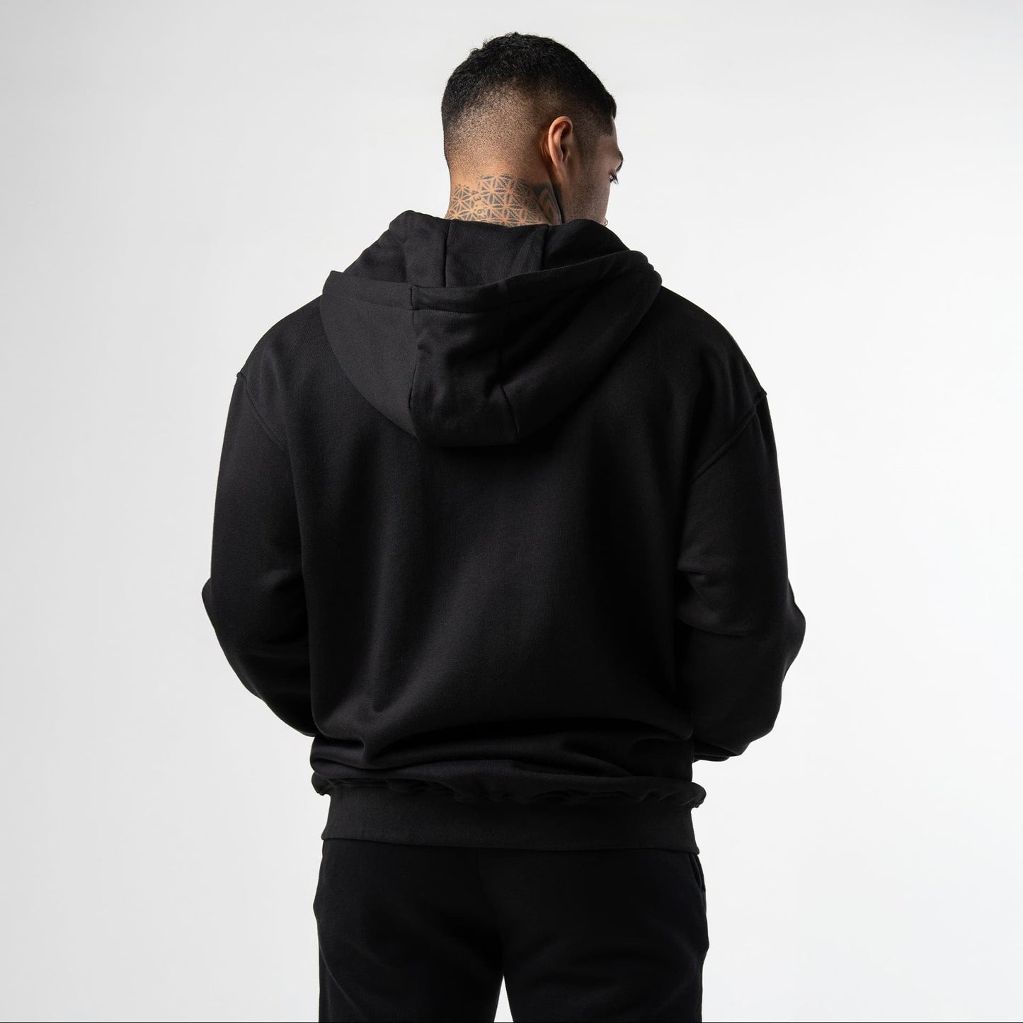 Axis Zip-Up Hoodie - Black/White