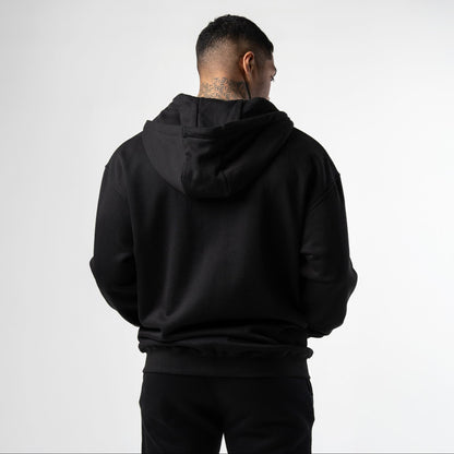 Axis Zip-Up Hoodie - Black/White