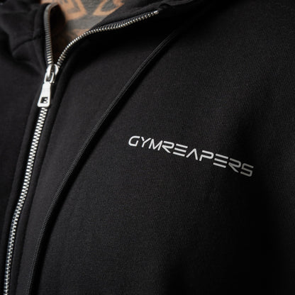 Axis Zip-Up Hoodie - Black/White