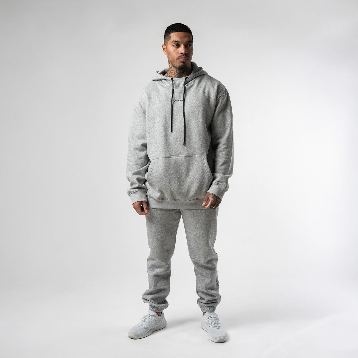 Axis Mockneck Hoodie - Heather Gray