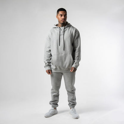 Axis Mockneck Hoodie - Heather Gray