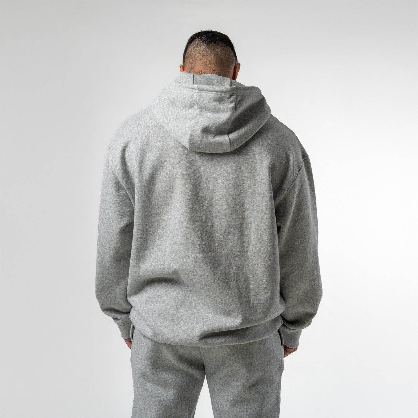 Axis Mockneck Hoodie - Heather Gray