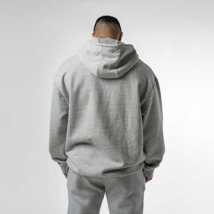 Axis Mockneck Hoodie - Heather Gray
