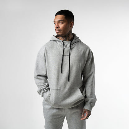 Axis Mockneck Hoodie - Heather Gray