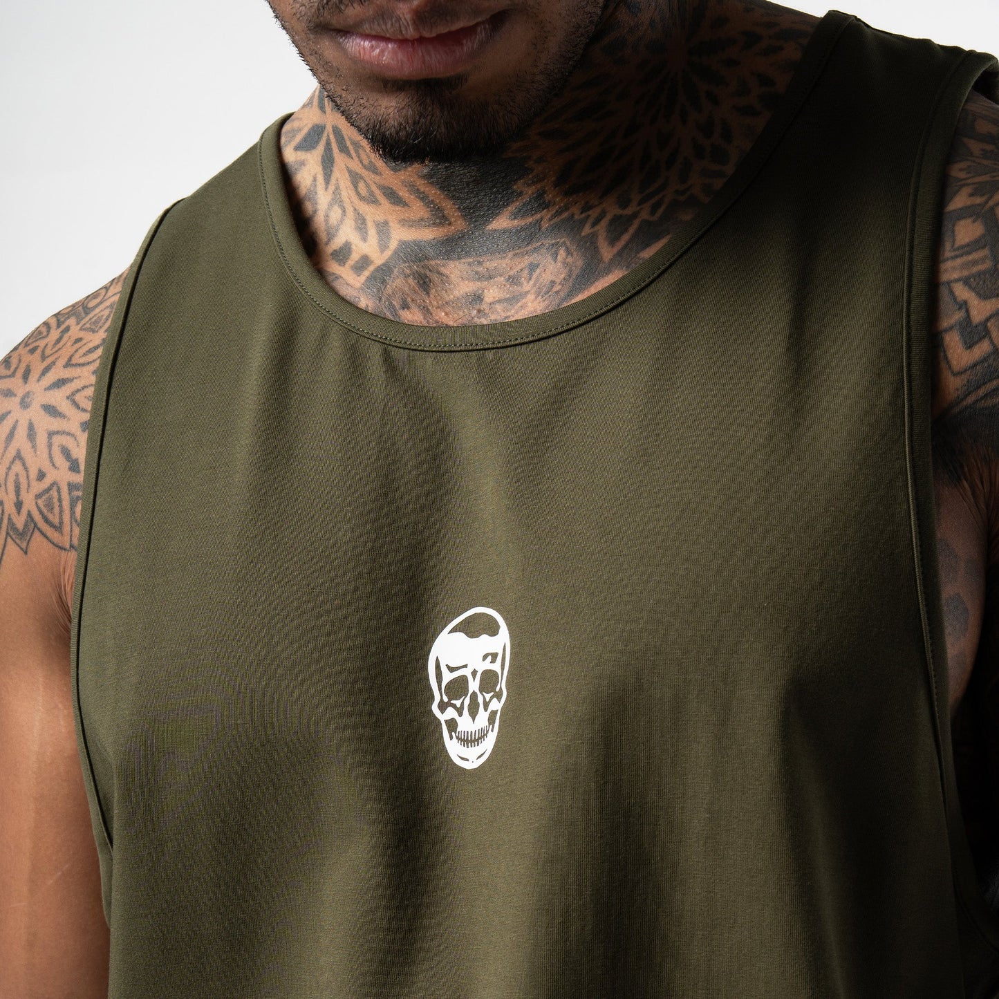 Axis Scoop Hem Tank - OD Green