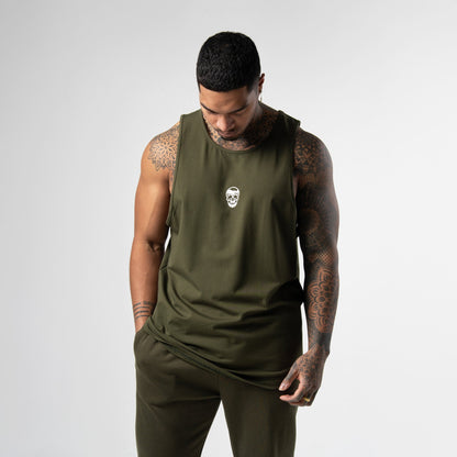 Axis Scoop Hem Tank - OD Green
