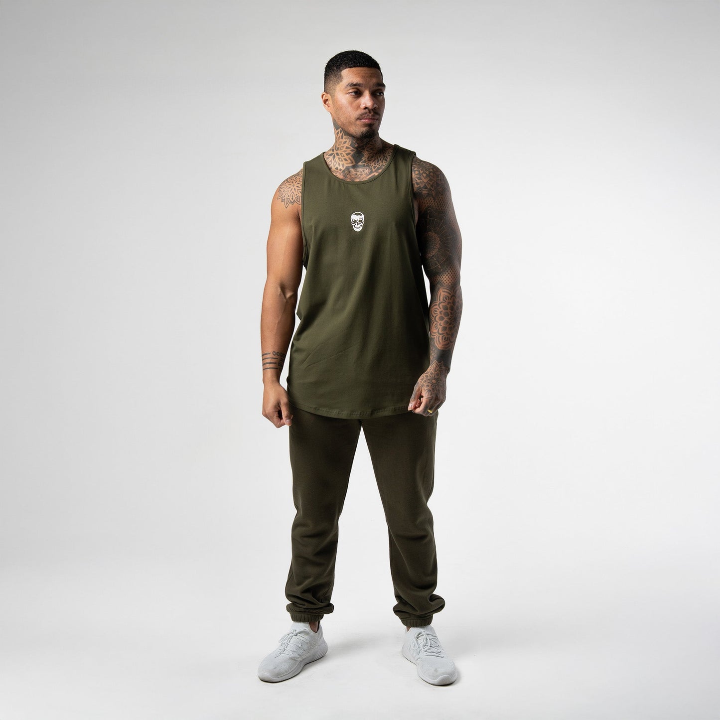 Axis Scoop Hem Tank - OD Green