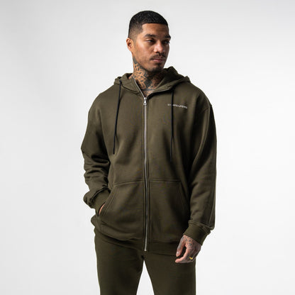 Axis Zip-Up Hoodie - OD Green