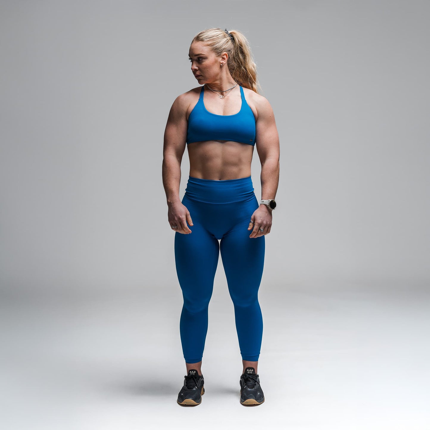Axis Open Back Bra - Electric Blue