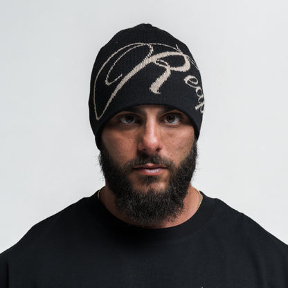 Reapers Skull Cap Beanie - Black/Tan