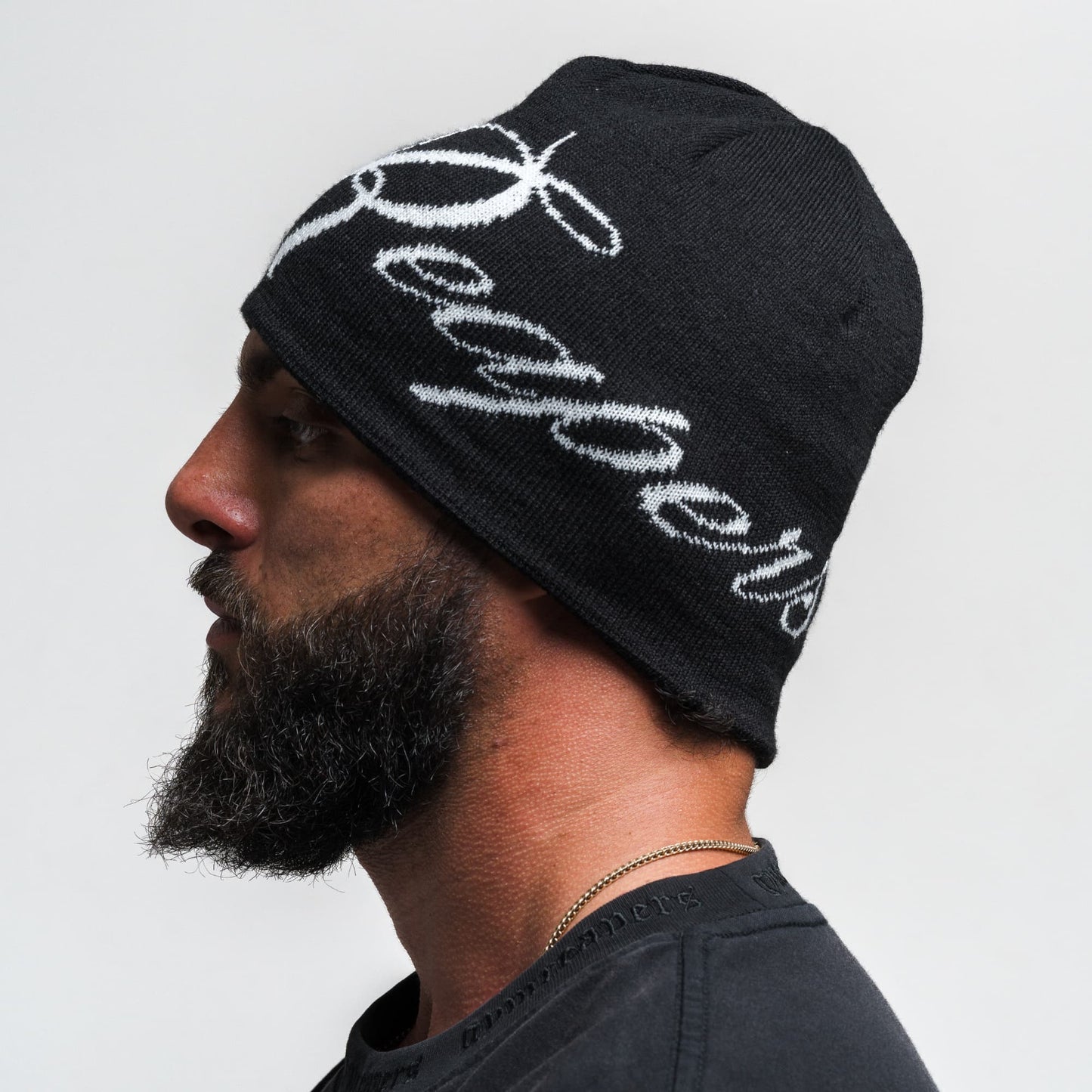 Reapers Skull Cap Beanie - Black/White