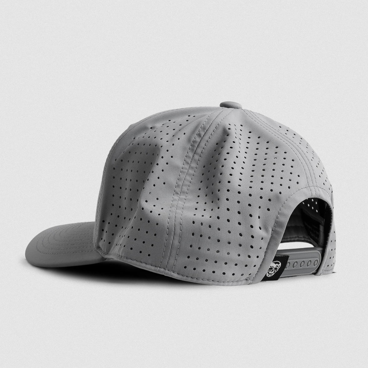 Hybrid Performance 5-Panel Hat - Gray/White