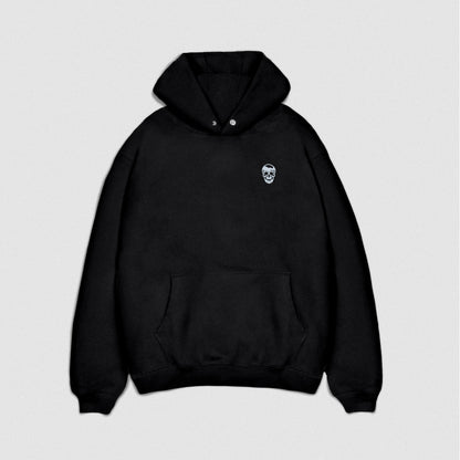 Heavyweight Hoodie - Black/White