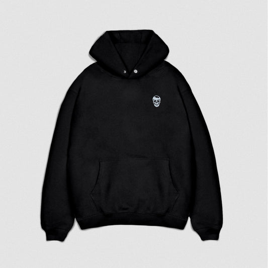 Heavyweight Hoodie - Black/White
