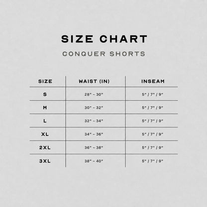 Conquer 7" Shorts - Gray