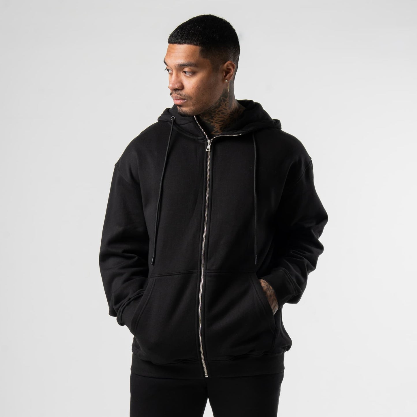 Axis Zip-Up Hoodie - Black