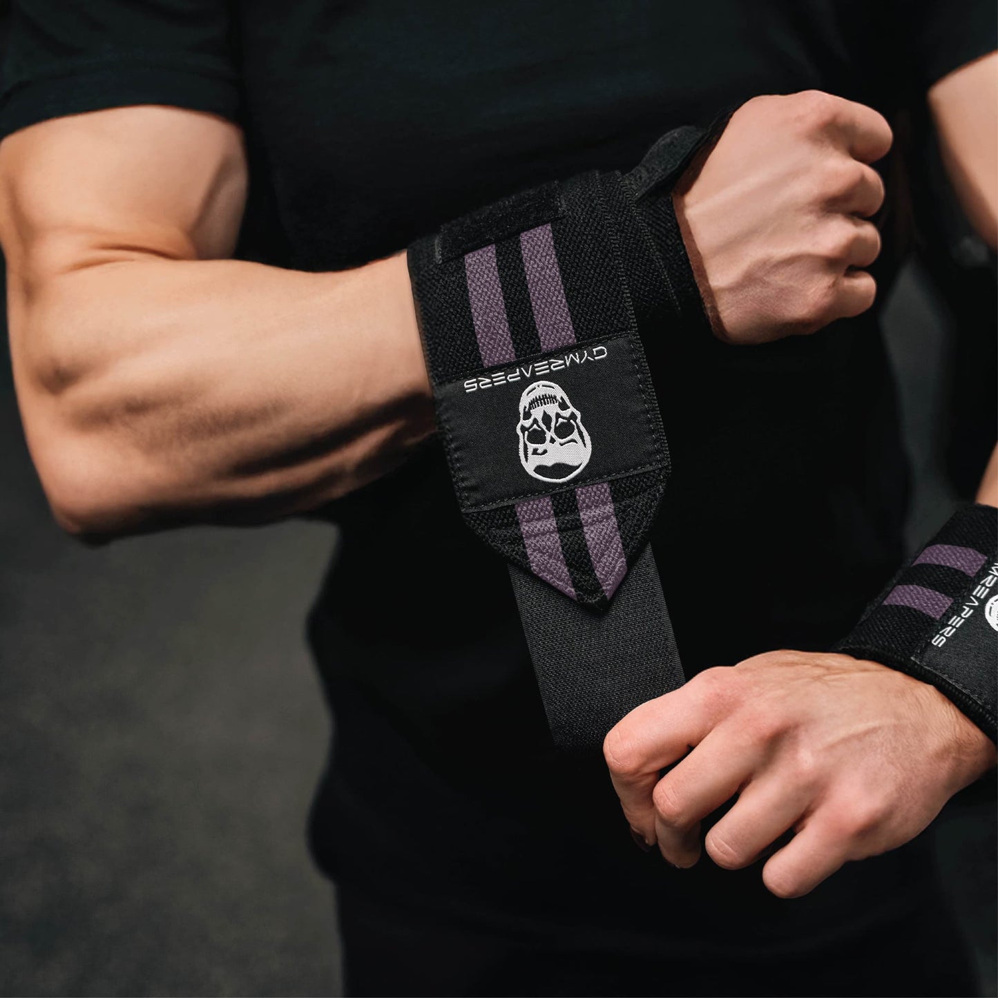 Wrist Wraps - 18" Weightlifting Wrist Support - Lilac