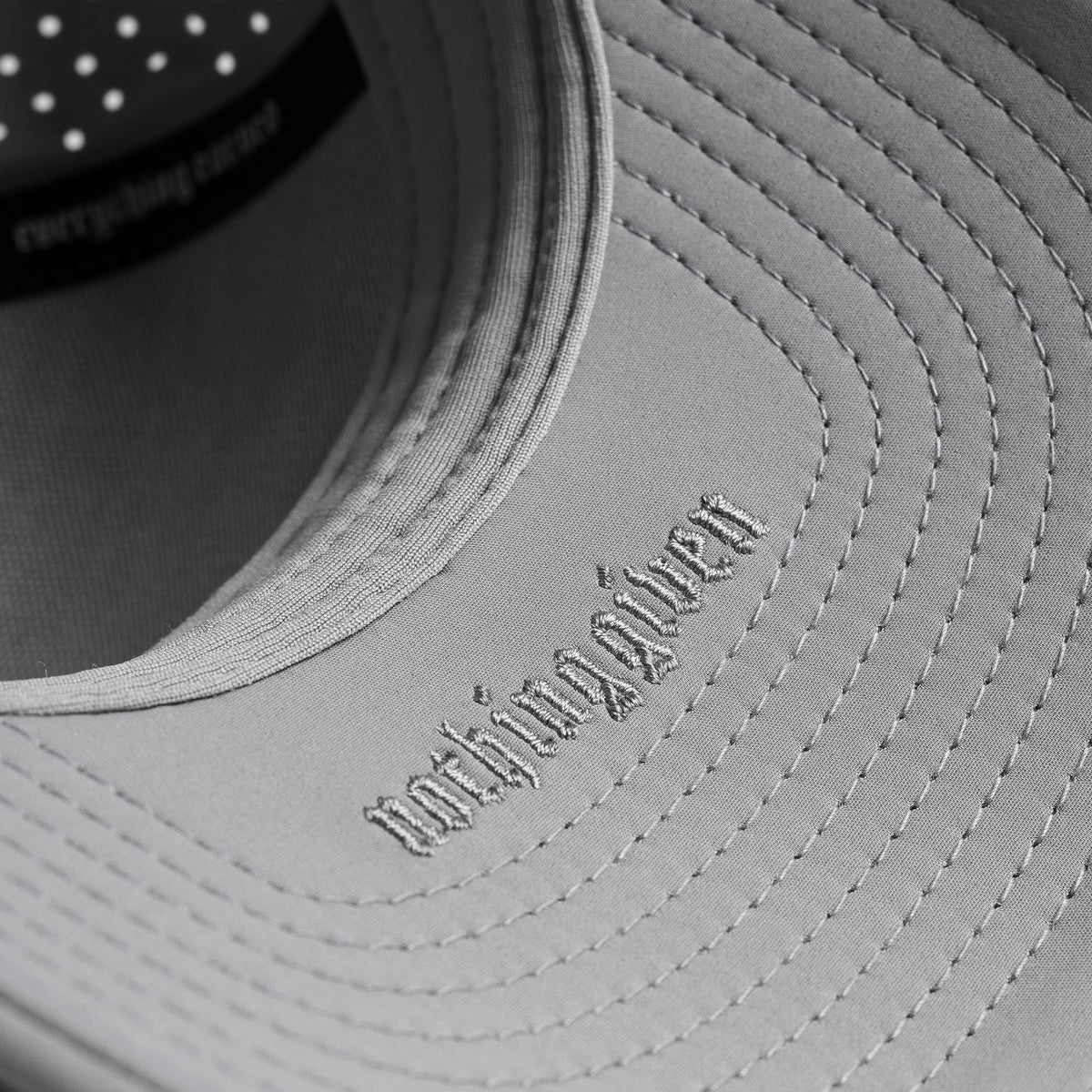Hybrid Performance 5-Panel Hat - Gray/White