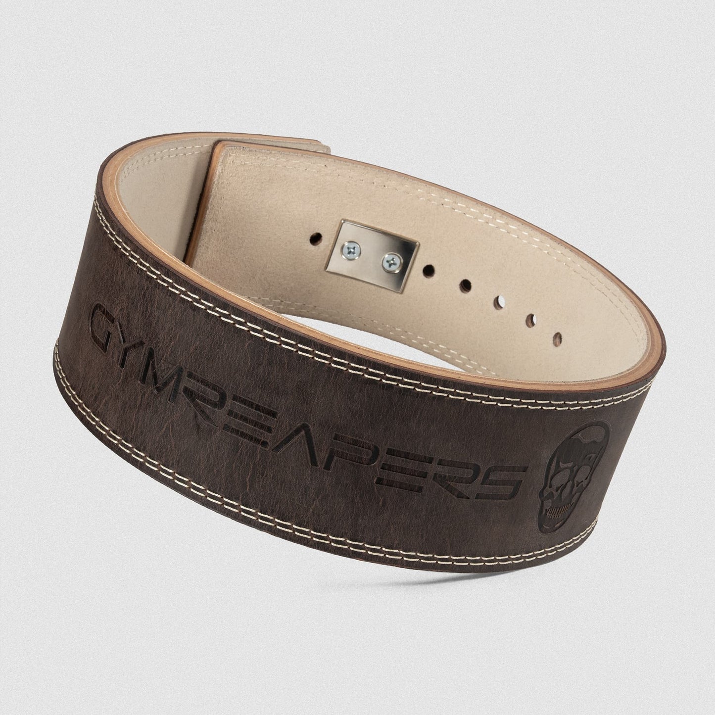 10MM Lever Belt - Cafe Leather