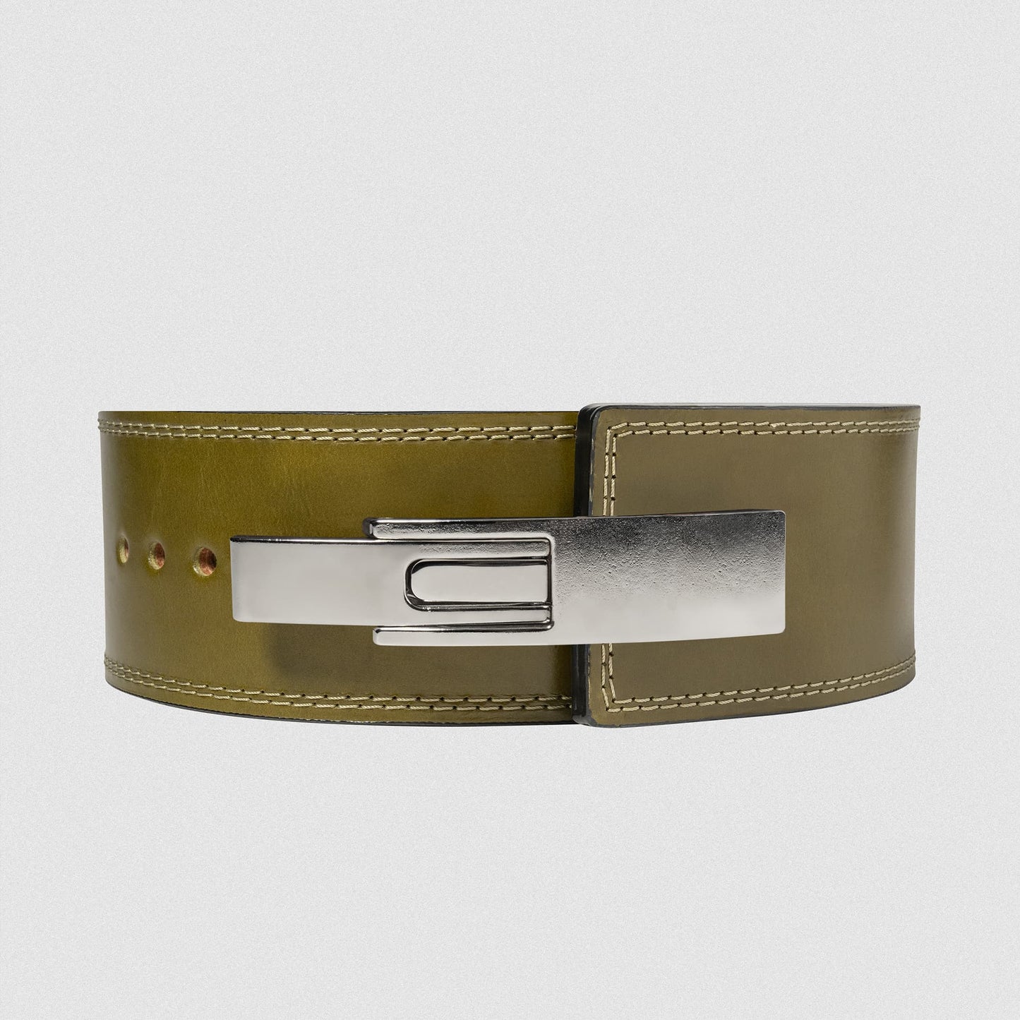 10MM Lever Belt - Green Leather