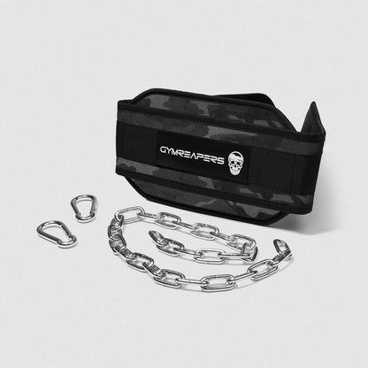 Gymreapers Dip Belt - Midnight Camo