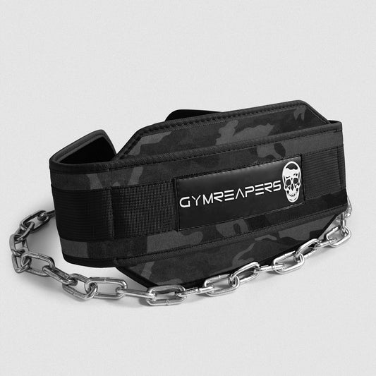 Gymreapers Dip Belt - Midnight Camo