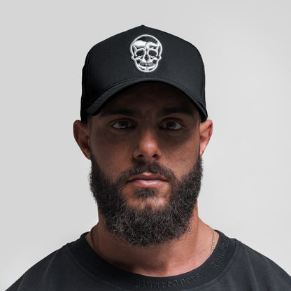 Hybrid Performance 5-Panel Hat - Black/White