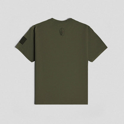Machine Stamp Tee - Military Green