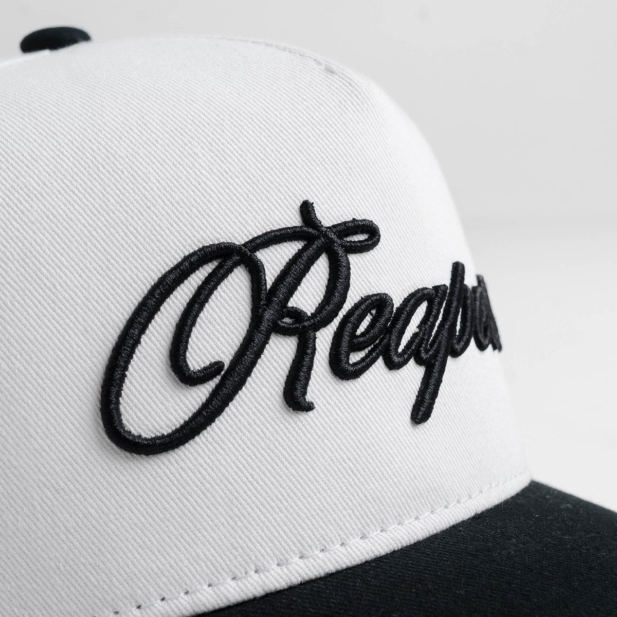 Reapers 5-Panel Cotton Hat - White/Black