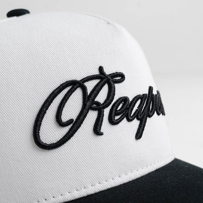 Reapers 5-Panel Cotton Hat - White/Black