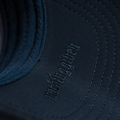 Hybrid Performance 5-Panel Hat - Navy/White