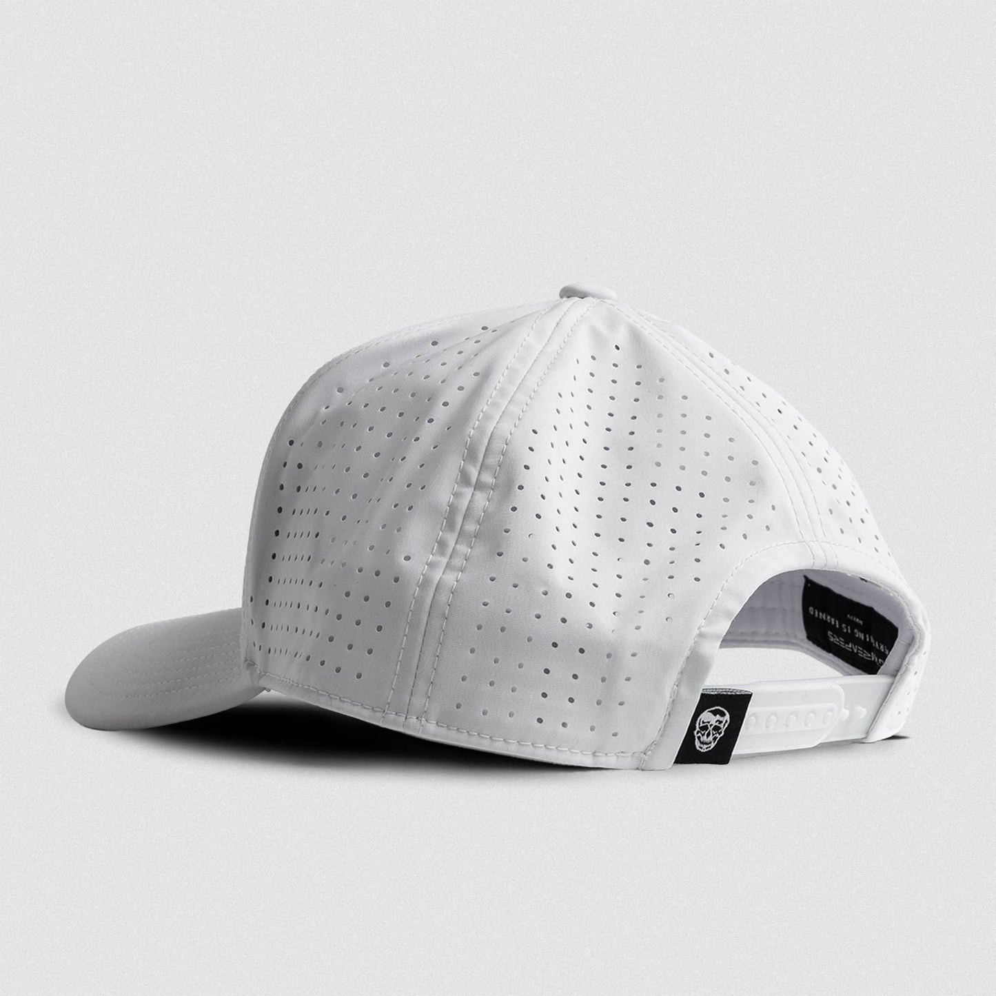 Hybrid Performance 5-Panel Hat - White/White