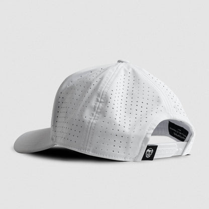 Hybrid Performance 5-Panel Hat - White/White