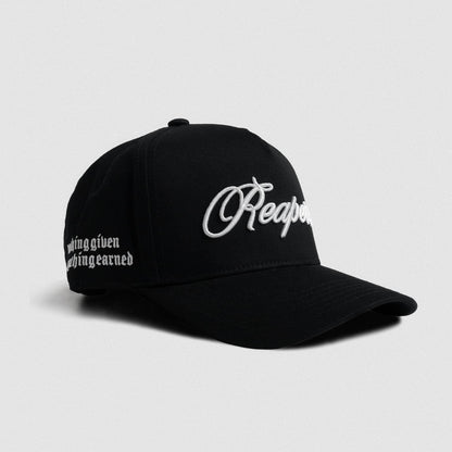 Reapers 5-Panel Cotton Hat - Black/White