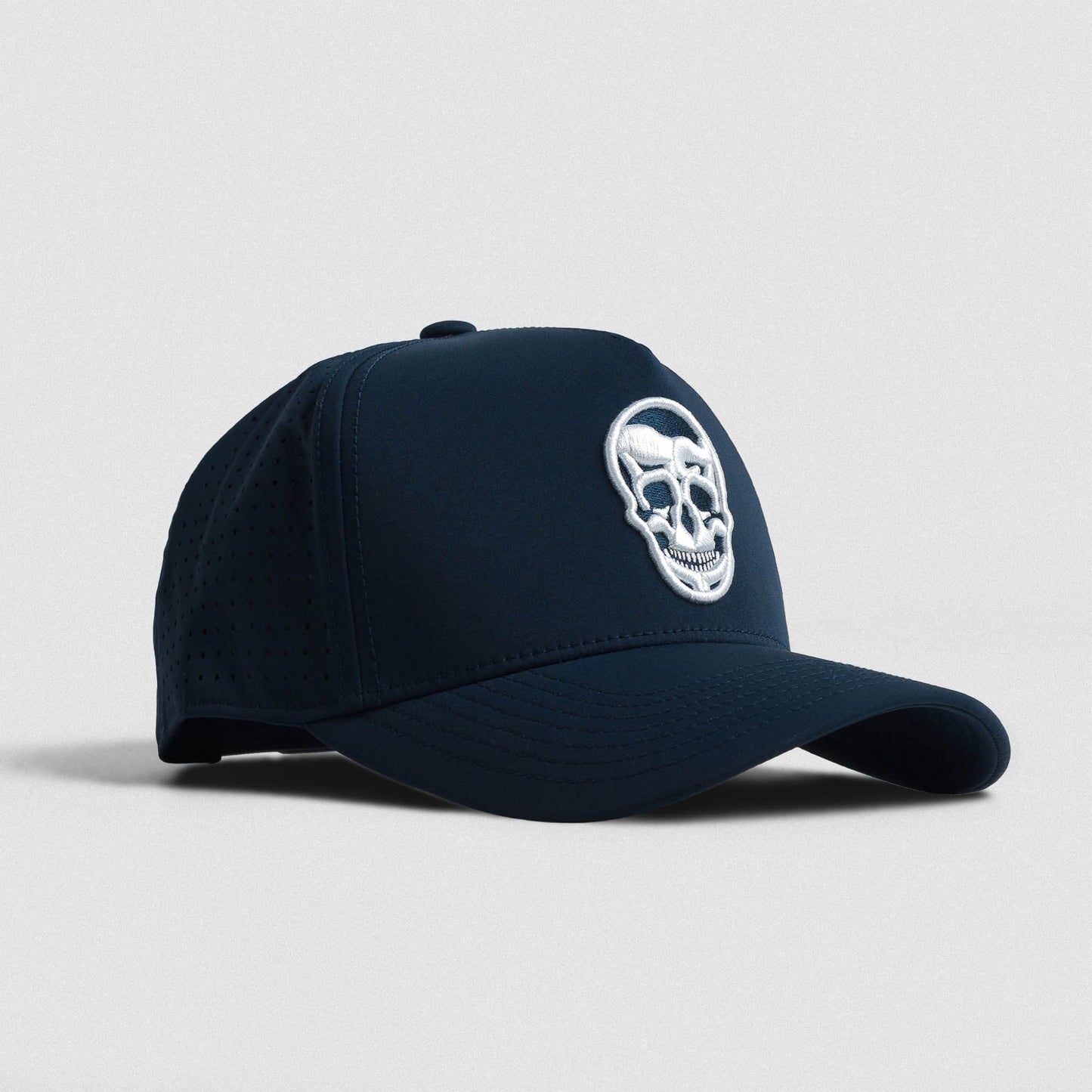 Hybrid Performance 5-Panel Hat - Navy/White