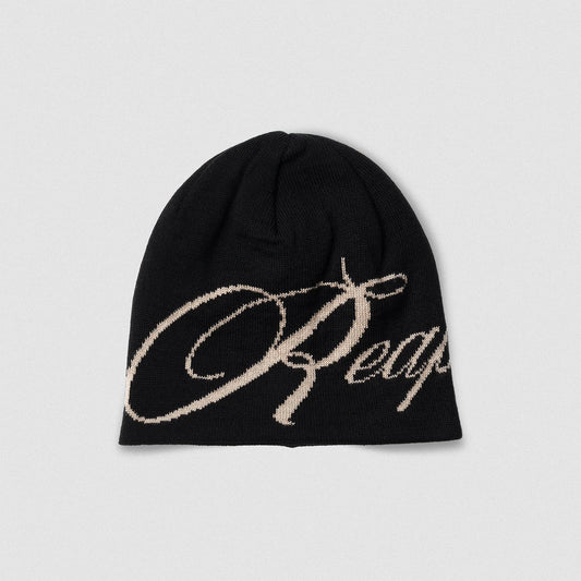Reapers Skull Cap Beanie - Black/Tan